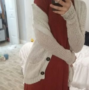 lightweight cream sweater